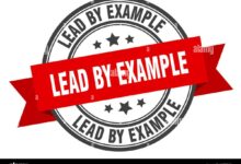 leads by example
