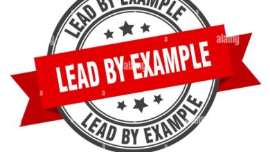 leads by example